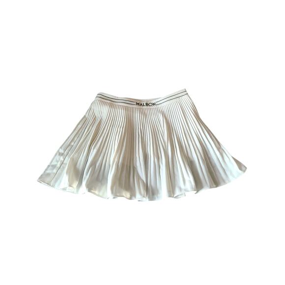 Malbon Valentina Pleated Golf Skirt Ivory Size 8 NWT - Picture 4 of 10
